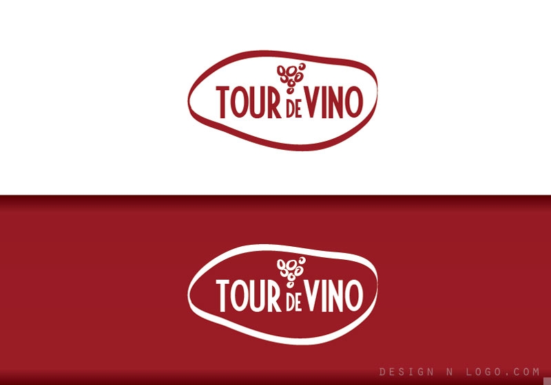 Tour de Vino logo design