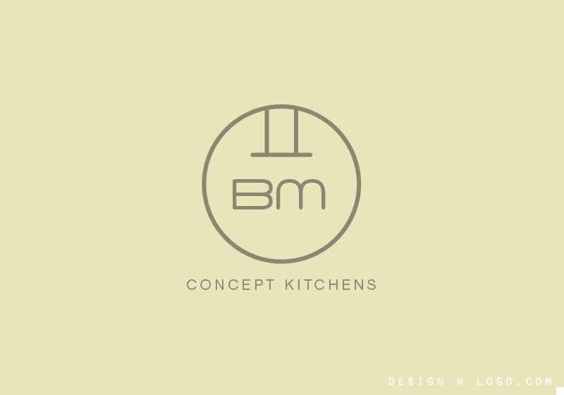 BM Concept Kitchens logo design