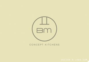 BM Concept Kitchens logo design